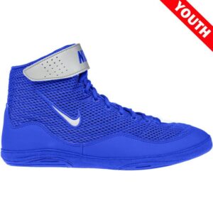 NIKE INFLICT 3 LE BLUE-SILVER WRESTLING SHOES