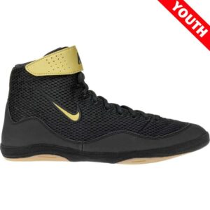 NIKE INFLICT 3 LE BLACK-GOLD WRESTLING SHOES