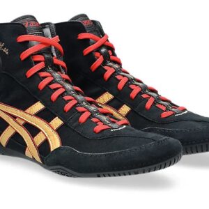 ASICS DAN GABLE EVO 3 BLACK/PURE GOLD WRESTLING SHOES