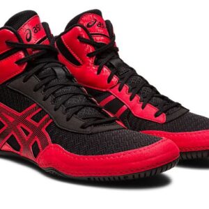 ASICS MATCONTROL 3 BLACK/CLASSIC RED WRESTLING SHOES