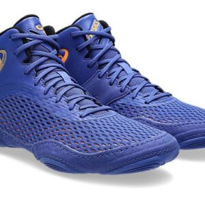 ASICS SPLIT ELITE DARK-COBALT/ORANGE-POP WRESTLING SHOES